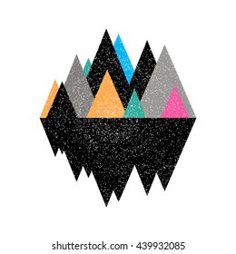 Geomerty dezign composition.Vector geometric triangle background, abstract mountains.Conceptual background, with mountains.Flat design, with minimal elements.Use for card, poster, brochure,banner,web.