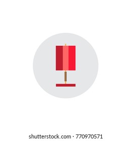 geomethric lamp for interior. vector flat icon