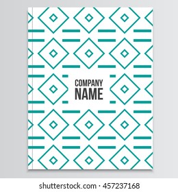 Geometic book with blank cover