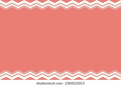 Geometic of pattern vector. Design of ethnic style with chevron white on light red background. Design print for illustration, texture, textile, wallpaper, background. Set 7