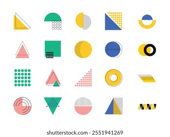 Geometri Corner Shape Element Set 