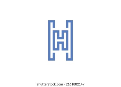 Geometri-Modernes Monoline-Logo, Vektor