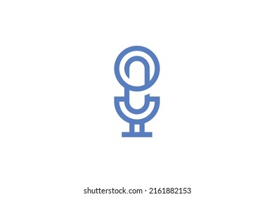 Geometri Modern Monoline Logo Vector
