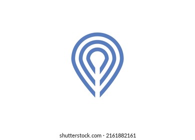 Geometri Modern Monoline Logo Vector
