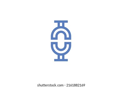Geometri Modern Monoline Logo Vector
