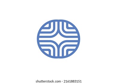 Vector de logotipo de monolina moderna de Geometri