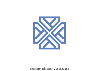 Vector de logotipo de monolina moderna de Geometri
