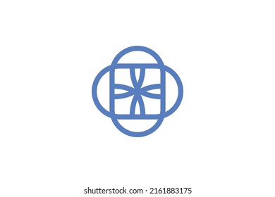 Vector de logotipo de monolina moderna de Geometri
