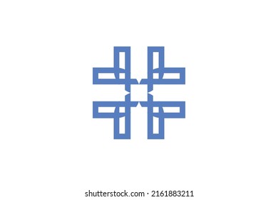 Vector de logotipo de monolina moderna de Geometri