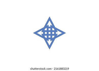 Geometri Modern Monoline Logo Vector