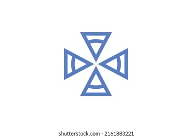 Geometri Modern Monoline Logo Vector