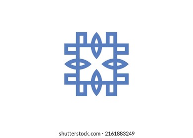 Vector de logotipo de monolina moderna de Geometri
