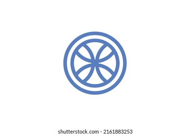Geometri Modern Monoline Logo Vector