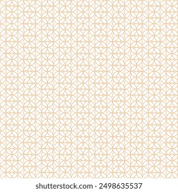 Geometri repeating pattern of orange circles on white background. Suitable for backgrounds, packaging, textiles, stationery, and marketing materials.