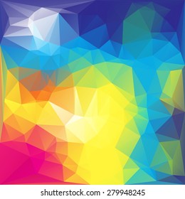 The geometric 3D abstract background. Vector.