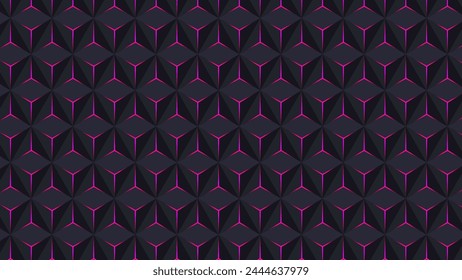 Geometric 3D abstract pattern background design