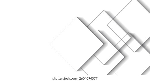 geometric 3d abstract white background modern design pettern Vector illustration