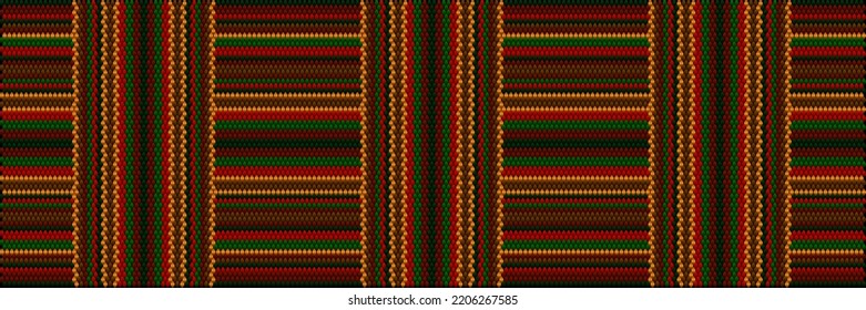 Geometric 3D colorful pattern imitating embroidery.