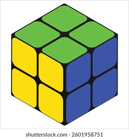 Geometric 3D cube vector design, perfect for backgrounds, logos, and abstract digital art.