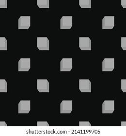 Geometric 3d cube vector seamless background.