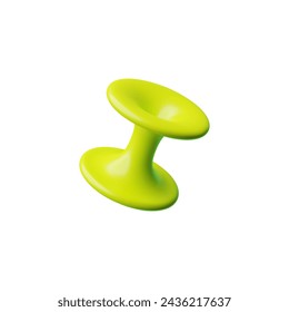 Geometric 3D figure demonstrating brutalist style. Realistic volumetric vector on isolated background. Ideal as an icon or design element for modern graphics.