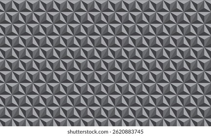 Textura geométrica del azulejo de la pirámide 3D Fondo geométrico negro