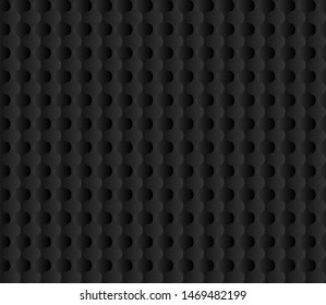 Geometric 3D Seamless Pattern in Modern Black Tech Style