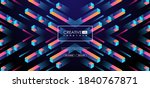 geometric 3d shapes, cubes and dynamic composition for brochure or web, futuristic template. Abstract colorful geometric isometric background.