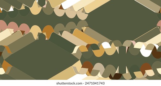 Geometric 3d shapes seamless pattern. Modern geometric texture design. Vector illustration. 
