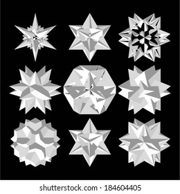 Geometric 3D Star Stellations