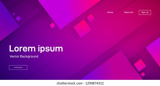 Geometric 3d wallpaper. Fluid gradient shapes composition. Futuristic design posters. Vector abstract background. 