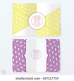 Geometric A4 or A3 Page Layout Template Vector Graphics for Your Presentation Brochure 