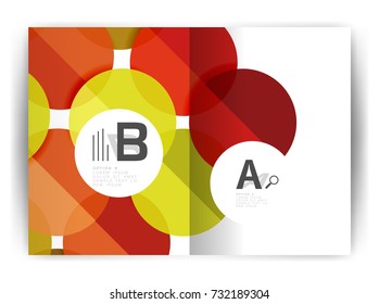 Geometric a4 annual report cover print template, brochure template layout, cover design annual report, magazine, flyer or booklet in A4. Business vector Illustration.