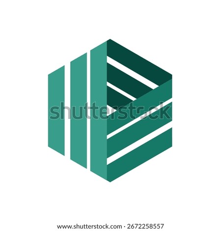 Geometric abstarct company vector logo design