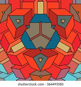Geometric abstract 3D background, EPS8 - vector graphics.