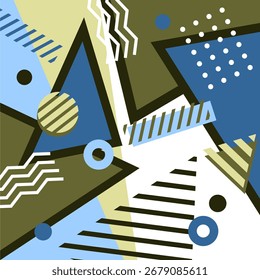 Projeto mênfis de fundo de arte abstrata geométrica