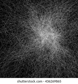 Geometric abstract art. Edgy, angular rough texture. Monochrome, black and white vector illustration