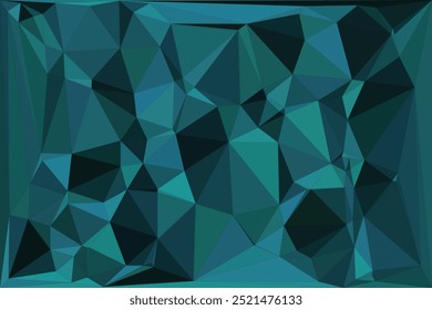 Arte abstracto geométrico con Formas poligonales azules y oscuras, creando un fondo moderno y elegante.