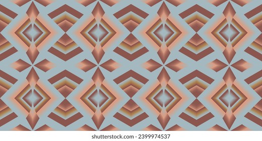 Geometric Abstract artwork, seamless pattern background and colorful gradient shapes. Illustrator (Eps10) vector template for wallpaper, background, wall art, textile, fabric, poster, etc.