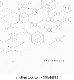 Vector Abstract Boxes Background Modern Technology Stock Vector ...