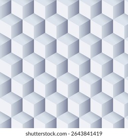 Geometric abstract background 3d cubes pattern vector