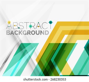 Geometric abstract background. Arrow, technology or motion concept