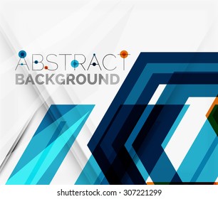 Geometric abstract background. Arrow, technology or motion concept
