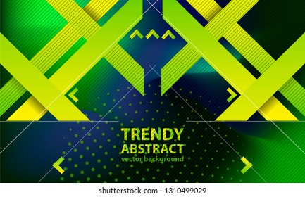 Geometric abstract background blue banner trend gradient textured business