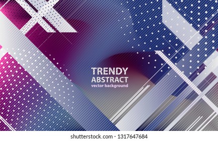 Geometric abstract background blue banner gradient textured business