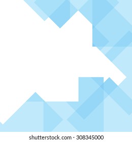 Geometric abstract background with blue color tone and have space for insert text, vector illustration 
