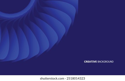 Fondo abstracto geométrico azul con la línea creativa del arte de la forma color azul degradado en diseño de Vector azul