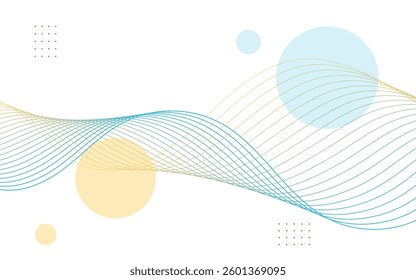 Geometric abstract background, blue line nad yellow line shape memphis background, simple design,vector illustration.