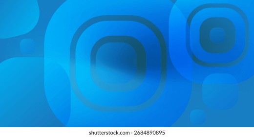Fondo abstracto geométrico. Gradiente monocromo azul. Vector.