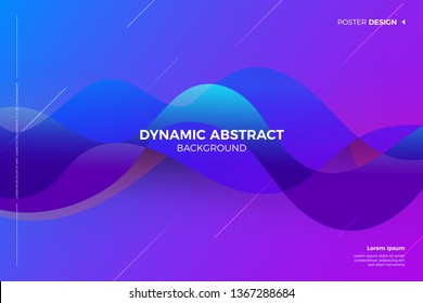 Geometric abstract background bright colors and dynamic shape compositions. Poster design banner template and graphic layout. Vector illustrations.